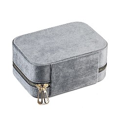 Aufbewahrungsboxen für Schmucksets aus italienischem Samt mit Reißverschluss und Spiegel innen&nbsp;CON-G023-09C