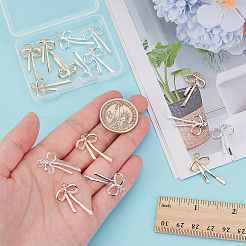 16 paio di orecchini pendenti in zirconia cubica micro pavé in ottone placcato in 2 colori&nbsp;KK-ME0001-01