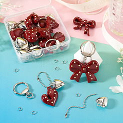 Kits para hacer llaveros con lazo de corazón&nbsp;DIY-TA0015-61
