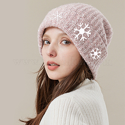 24 pieza de 6 estilos de copos de nieve de tela autoadhesivos bordados para coser apliques&nbsp;PATC-MA0001-11