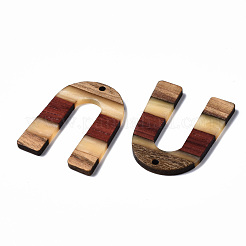 Colgantes de resina y madera de nogal&nbsp;RESI-R428-07