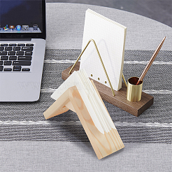 Dreieckiger Serviettenhalter aus Holz&nbsp;DJEW-WH0038-96