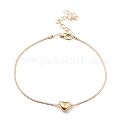 4 pz 4 cavigliere a catena in lega di stile con cuore in rilievo e ciondolo a forma di farfalla per le donne&nbsp;SJEW-D009-01KCG