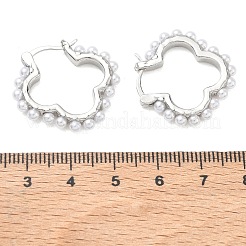 Pendientes de aro de latón para las mujeres&nbsp;EJEW-A168-15P