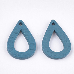 Pendentifs en bois de peuplier peint&nbsp;X-WOOD-T021-08J