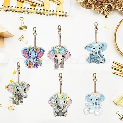 Kit de porte-clés avec pendentif éléphant&nbsp;ELEP-PW0001-41