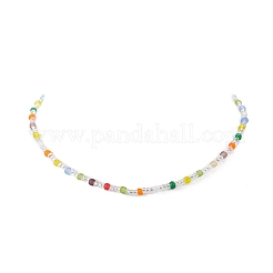 Glasperlenkette für Frauen&nbsp;NJEW-JN04276