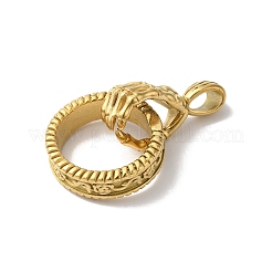 Colgantes grandes de acero inoxidable 304 con recubrimiento de PVD al vacío&nbsp;STAS-B069-52G