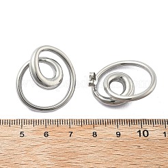 Boucles d'oreilles à tige en acier inoxydable 304&nbsp;EJEW-D319-02P