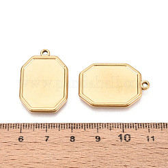 Pendentifs cabochons en acier inoxydable 304&nbsp;STAS-N108-75G