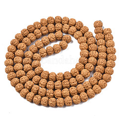 Ungefärbte natürliche Rudraksha-Perlen&nbsp;WOOD-Q047-01B-01