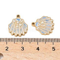 Ciondoli in acciaio inossidabile smaltato 304&nbsp;LS-STAS-Z139-05G-01