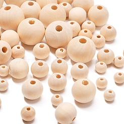Bausatz zur Schmuckherstellung aus runden Holzperlen&nbsp;DIY-YW0005-01