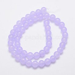 Natürliche und gefärbte Perle Malaysia Jade Stränge&nbsp;X-G-A146-8mm-A18