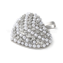 Pendentifs avec zircon cubiques à micro-pavés en laiton&nbsp;KK-P290-07B-P