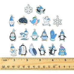 20 pendentif en alliage émaillé sur le thème de l'hiver&nbsp;ENAM-FS0001-96
