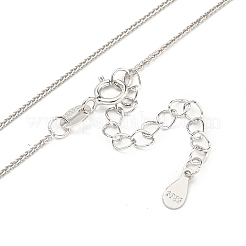 925 sterling colliers chaîne de blé d'argent&nbsp;NJEW-C052-16P