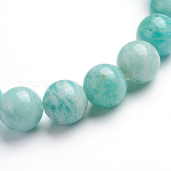 Natürliche amazonite Ausdehnungs-Armbänder&nbsp;BJEW-E373-10mm-09