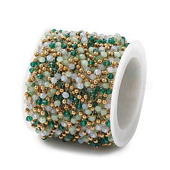Chaînes de perles en verre manuels&nbsp;CHS-P016-45G-04