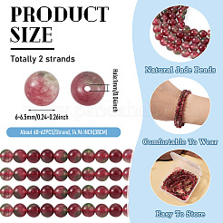 2 brin de perles de jade malaisien naturel&nbsp;G-TA0003-35A-03