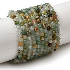 Chapelets de perles en jade africaine naturelle&nbsp;G-L653-B04-3mm-01