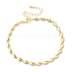 Messing-Gliederkettenarmbänder für Frauen&nbsp;BJEW-K298-09G