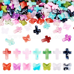 280pcs 14 Arten Acrylperlen&nbsp;OACR-TA0003-14