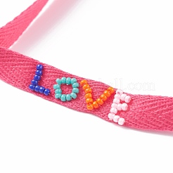 Geknotete Armbänder aus Nylonschnur mit Köperband&nbsp;BJEW-Z013-33