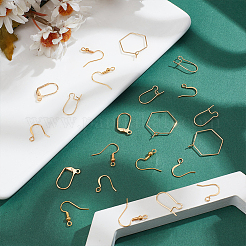 Crochets de boucles d'oreilles en laiton et accessoires de boucles d'oreilles à levier&nbsp;KK-ME0002-48