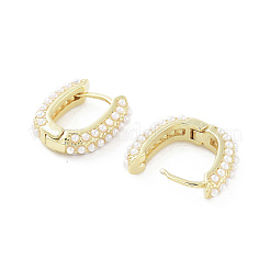 Orecchini a cerchio ovali in ottone&nbsp;EJEW-Q811-35G