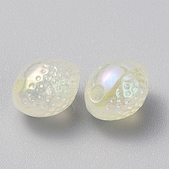 Plattierte Zitronenperle aus Acryl&nbsp;LS-OACR-CJC0009-04E