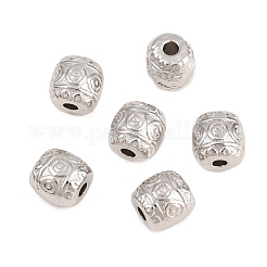 Tibetischen Stil Legierung Barrel Perlen&nbsp;TIBEB-5178-P-RS