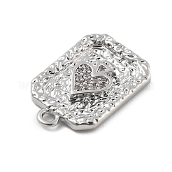 Colgante micropavé cubic zirconia de latón&nbsp;KK-D283-30P-03