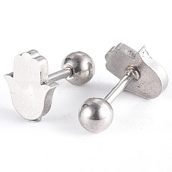 Anlaufgeschützte 201 Edelstahl Barbell Knorpel Ohrringe&nbsp;EJEW-R147-17