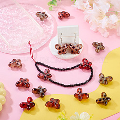 16pcs perles acryliques transparentes&nbsp;OACR-TADJ0001-14