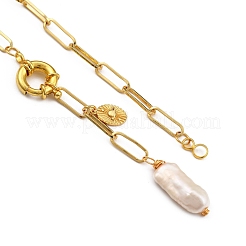 Collane lariat di perle keshi di perle naturali barocche&nbsp;NJEW-JN03042-02