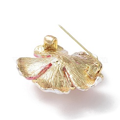 Brosche mit Strassen aus legiertem Pavé-Kristall&nbsp;JEWB-M035-04G-01