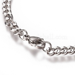 Chaîne gourmette pour homme résistante au ternissement&nbsp;BJEW-E369-13B