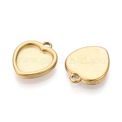 Cabochon-Fassungen für Anhänger aus Edelstahl 304&nbsp;STAS-T075-18G