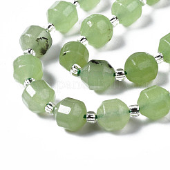 Natürliche weiße Jade perlen Stränge&nbsp;G-T132-047B