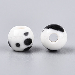 Perles en porcelaine manuelles&nbsp;PORC-T133-11B-16