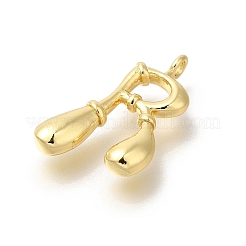 Pendentifs de placage en laiton&nbsp;KK-I722-08G-R