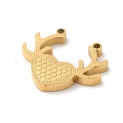 Ionenplattierung (IP) 304 Edelstahl Hirsch Charms&nbsp;STAS-D027-03G