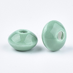 Manuell Porzellan Perlen&nbsp;X-PORC-Q173-20x11mm-21