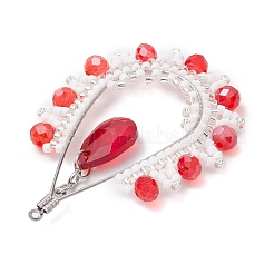 3 pieza de colgantes de cuentas de semillas de vidrio hechos a mano&nbsp;PALLOY-MZ00396