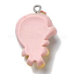 Pendentifs en résine opaque&nbsp;RESI-D055-050P