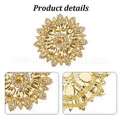Strass en fer et cabochons en verre&nbsp;FIND-WH0366-419B