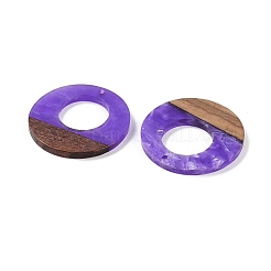 Pendentifs en résine & en bois&nbsp;WOOD-F015-14A