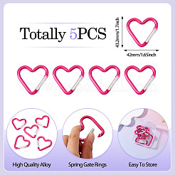 5 Stück Federtorringe aus Zinklegierung&nbsp;FIND-TA0009-73H