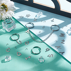 DIY-Set zur Herstellung verstellbarer Ringe mit Charms&nbsp;DIY-NB0010-02